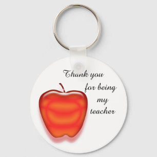 Porte-clés Professeur bon marché de Merci de pomme rouge bril