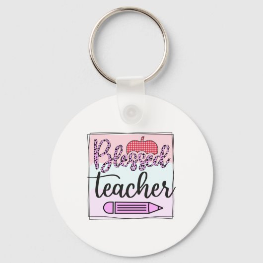 Porte-clés Professeur Cadeaux | Professeur béni (Recto)