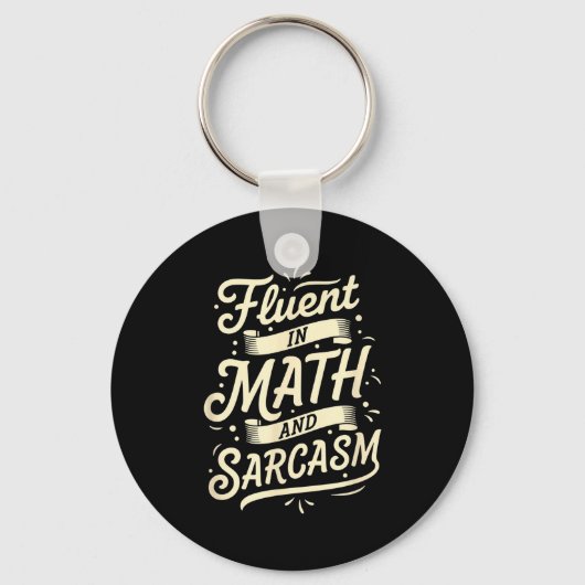 Porte-clés Professeur Courant En Math Et Sarcasme Professeur (Recto)