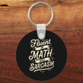 Porte-clés Professeur Courant En Math Et Sarcasme Professeur (Recto)