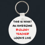 Porte-clés professeur de biologie, génial<br><div class="desc">enseignant de biologie génial</div>
