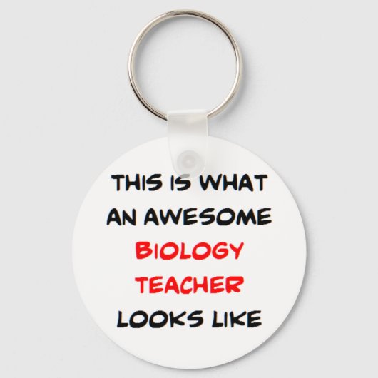 Porte-clés professeur de biologie, génial (Recto)