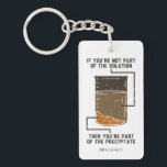 Porte-clés Professeur de chimie organique<br><div class="desc">Bouton de chimie mignon et drôle pour se traiter ou comme un cadeau pour votre scientifique préféré, professeur de chimie ou diplômé. Le dicton sur ce bouton décoratif est... eh bien, découvre-toi par toi-même. C'est une blague sur une solution chimique. Parfait pour les professeurs de geek ou de chimie avec...</div>