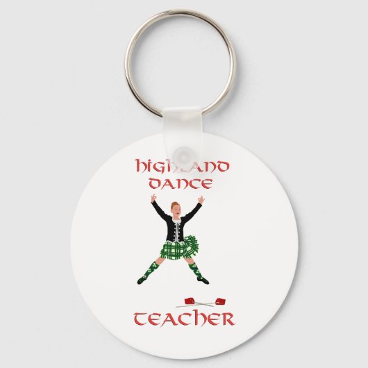 Porte-clés Professeur de danse highland écossaise (Recto)