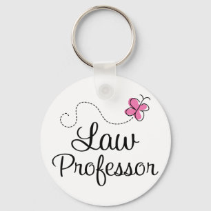 Porte-clés Professeur de droit rose