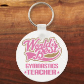 Porte-clés Professeur de Gymnastique Cute (Recto)