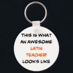 Porte-clés professeur de latin, génial<br><div class="desc">enseignant latin génial</div>