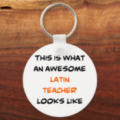 Porte-clés professeur de latin, génial (Recto)