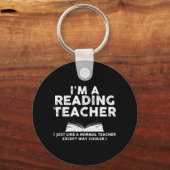 Porte-clés Professeur de lecture - Je suis un professeur de l (Recto)