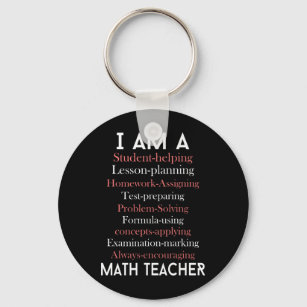 Porte-clés Professeur de mathématiques