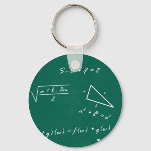 Porte-clés professeur de mathématiques algebra geek (Recto)