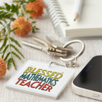 Professeur de mathématiques béni Porte - clé acryl