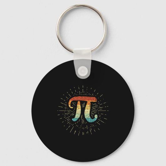 Porte-clés Professeur de mathématiques Cute Pi (Recto)