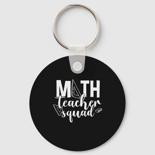 Porte-clés Professeur de mathématiques Équipe d'enseignants d (Recto)