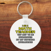 Porte-clés Professeur de mathématiques...Intelligence supérie (Recto)
