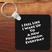 Porte-clés Professeur de mathématiques - Réveillez-vous au no (Recto)