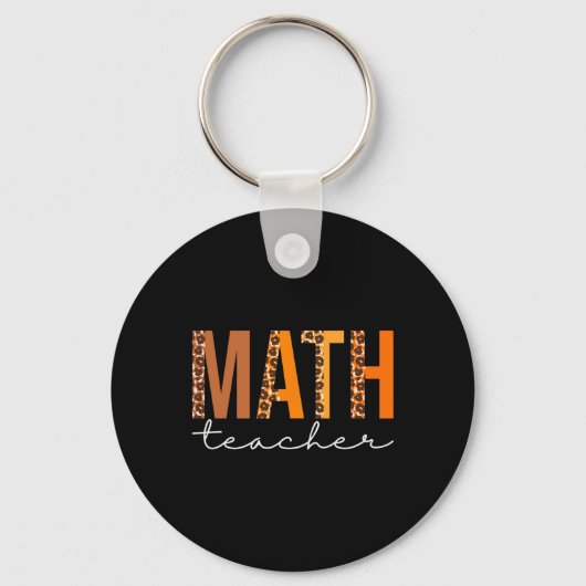 Porte-clés Professeur de maths Leopard Squad mignonne Automne (Recto)