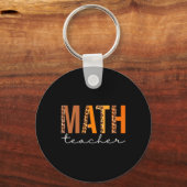 Porte-clés Professeur de maths Leopard Squad mignonne Automne (Recto)