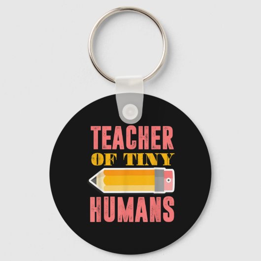 Porte-clés Professeur De Minuscules Humains Funny Maternelle (Recto)