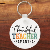 Porte-clés Professeur de remerciement personnalisé pour Noël  (Recto)