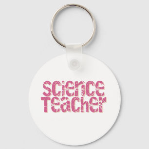 Porte-clés Professeur de Sciences affligé par rose des texte