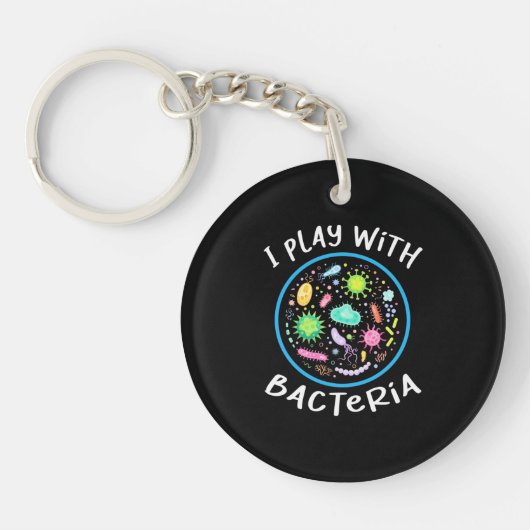 Porte-clés Professeur de sciences de microbiologie (Devant)