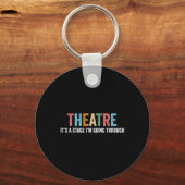Porte-clés Professeur de Théâtre Dramatique Comique Scène Piè (Recto)