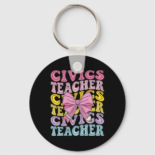 Porte-clés Professeur d'éducation civique Citoyenneté Science