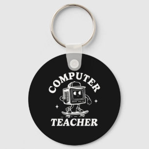 Porte-clés Professeur d'informatique Skateboard informatique
