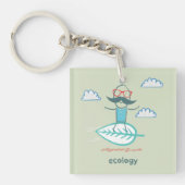 Porte-clés Professeur en écologie (Devant)