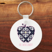 Porte-clés Professeur Ikat Apple (Recto)