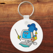 Porte-clés Professeur informatique (Recto)