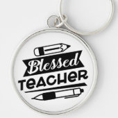 Porte-clés Professeur - Porte - clé Rond Premium (Devant)