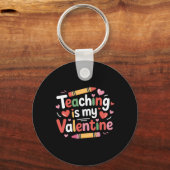 Porte-clés Professeur Saint-Valentin Drôle Crayon Enseigner E (Recto)