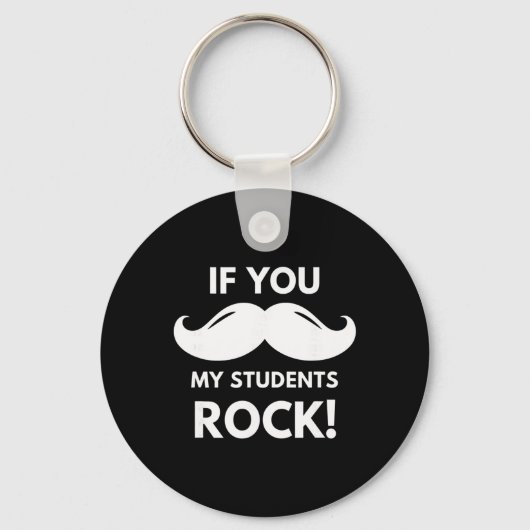 Porte-clés Professeur si vous faites rocker mes étudiants ! M (Recto)