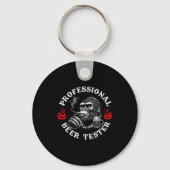 Porte-clés Professional Beer Tester Funny Drinking Monkey Quo (Recto)
