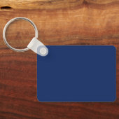 Porte-clés Professional Black Monogram Blue Your Name (Verso)