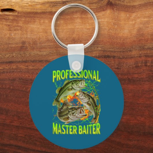 Porte-clés Professional Master Baiter Funny Fishing Meme Boot (Recto)
