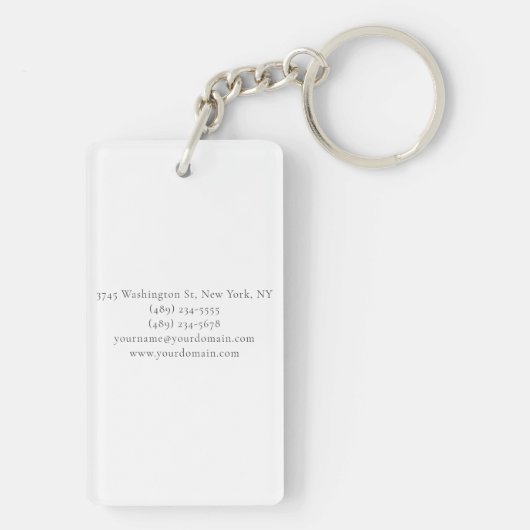 Porte-clés Professional Modern Minimalist Plain (Dos)