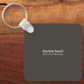 Porte-clés Professional Modern Minimalist Plain Round Corner (Recto)