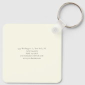 Porte-clés Professional Modern Minimalist Plain Round Corner (Dos)