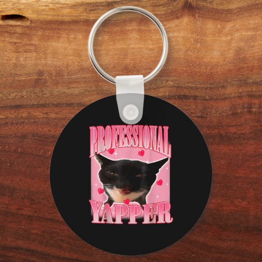 Porte-clés Professional Yapper Cat Funny Oddly Specific Dank  (Recto)