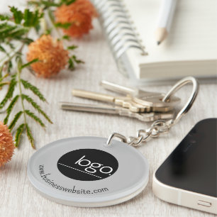 PORTE-CLÉS PROFESSIONNEL AJOUTER PROPRE LOGO GRAY BUSINESS ME