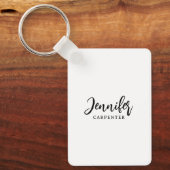 Porte-clés Professionnel élégant moderne minimaliste ajouter  (Recto)