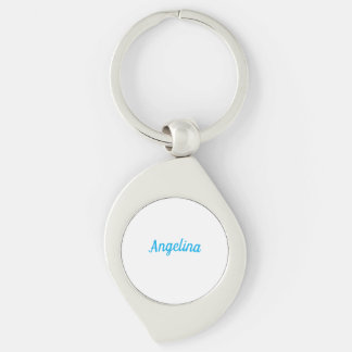 Porte-clés Professionnel Simple Moderne Élégant Bleu Votre No
