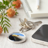 Porte-clés Profil d'aigle à tête blanche (Côté)