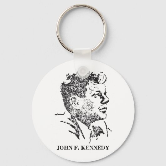 Porte-clés Profil de John F. Kennedy en 1963 (Recto)