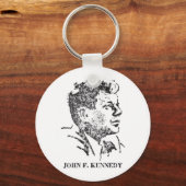 Porte-clés Profil de John F. Kennedy en 1963 (Recto)