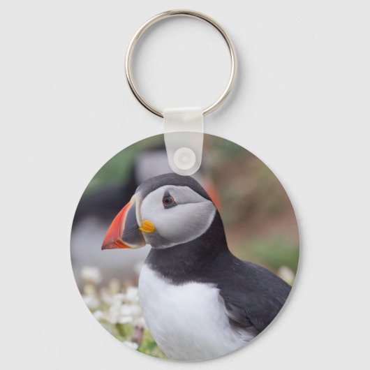 Porte-clés Profil de Puffin sur l'île Skomer (Recto)