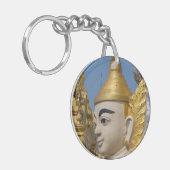 Porte-clés Profil de statue de Bouddha (Devant gauche)